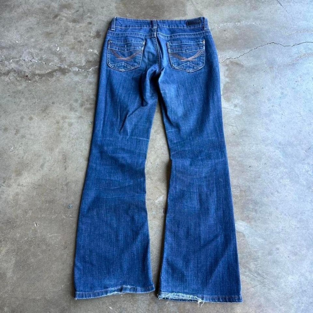 Vintage cute Y2K glo wide leg flare jeans